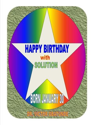 cover image of BORN JANUARY 30